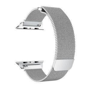 Silver Metallic Apple watch band 42-44 mm